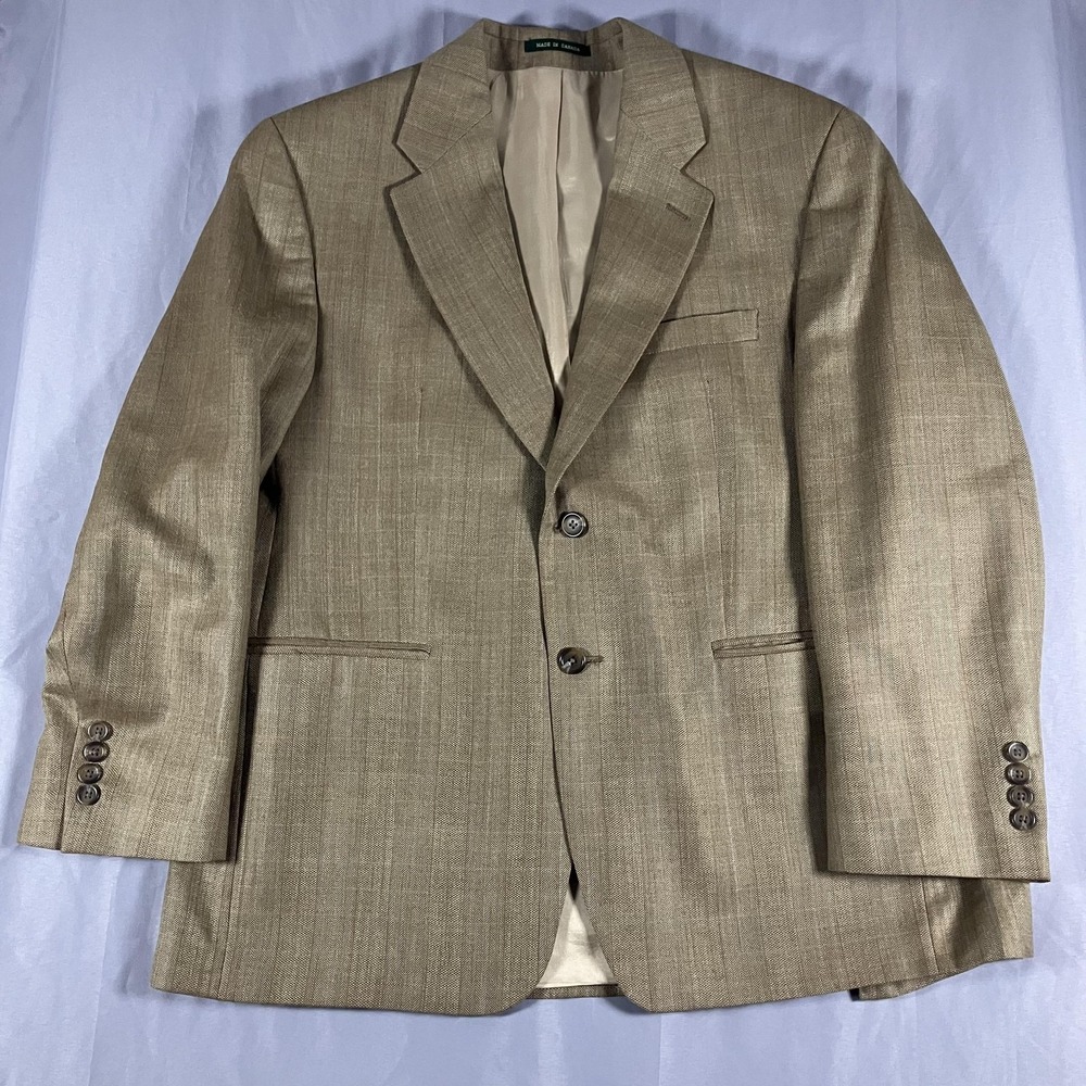 Lauren Ralph Lauren Blazer Mens 44 Beige Herringbone Tweed Sport Coat Canada